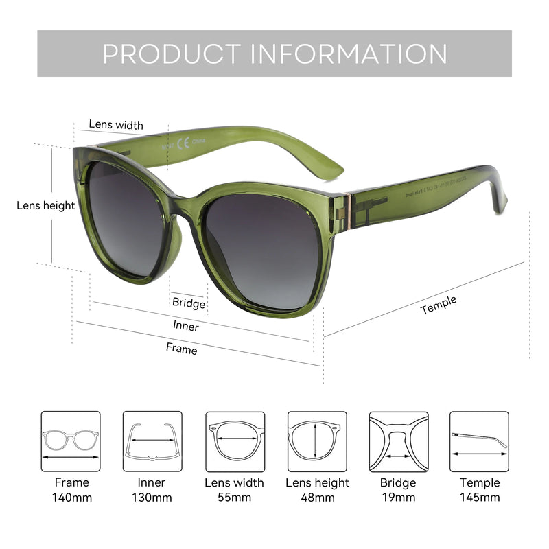 ZENOTTIC-Óculos de sol polarizados para mulheres, óculos de sol de sombra, proteção UV400, robusto, original, 2022