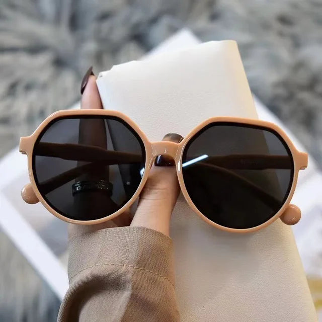 Óculos de sol antirreflexo vintage para mulheres, óculos de viagem, óculos de sol, moda feminina, marca