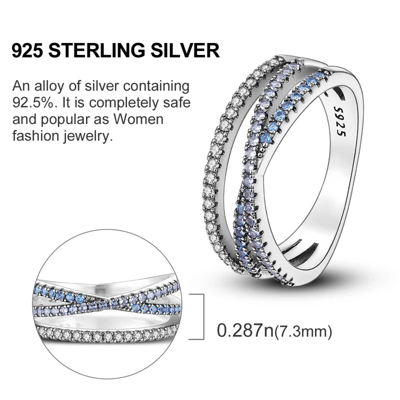 925 anéis de dedo de prata esterlina para mulheres, borboleta geométrica, forma redonda, joia de luxo, anel cocktail original
