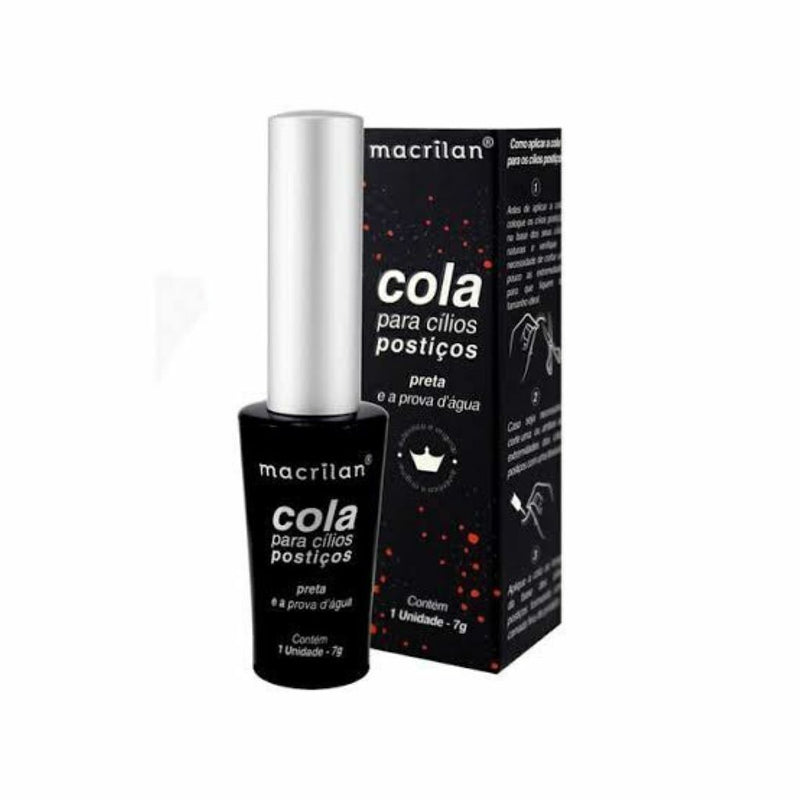 Cola CA-002 para cílios postiços preta Macrilan