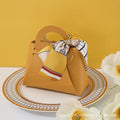 Mini bolsa com fita para crianças, couro PU dobrável, bolsa princesa criativa, porta-moedas, decoração do casamento, saco de doces, bolsa chave para meninas