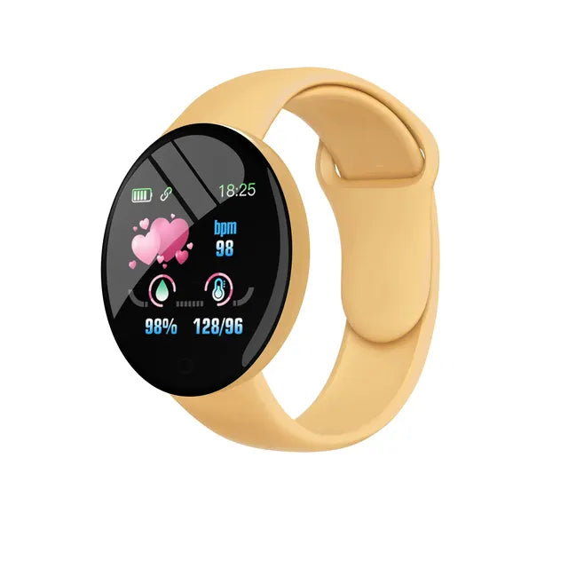 D18 Macaron Stepcount Conectado Smartwatch para Homens e Mulheres, Real Stepcount Smart Watch, Telefone Android Disponível, B41