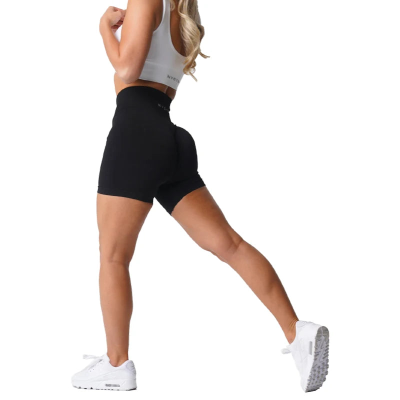 NVGTN Spandex Sólida Sem Costura Shorts Mulheres Soft Workout Calças Justas Fitness Yoga Calças Gym Wear